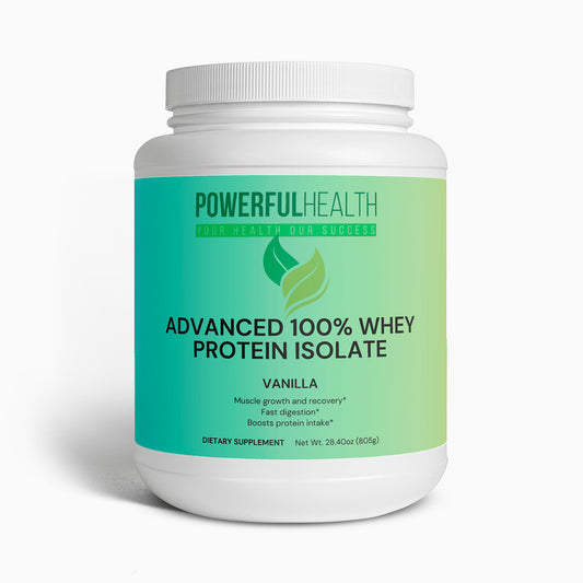Advanced 100% Whey Protein Isolate (Vanilla), 1.91 lb Powder