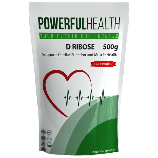D-Ribose Powder – 500g | Pure, Unflavored, Non-GMO, Vegan