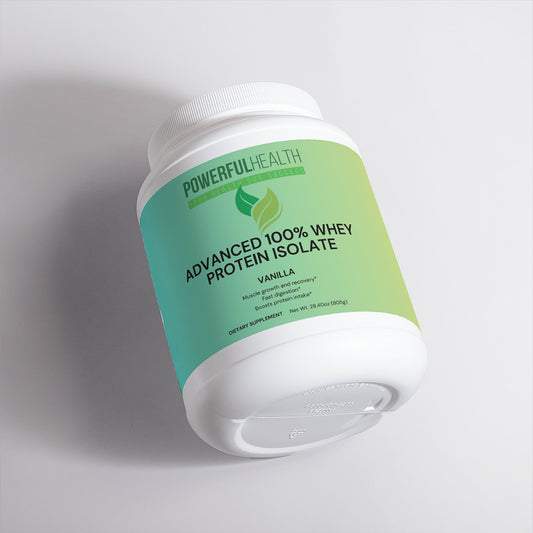 Advanced 100% Whey Protein Isolate (Vanilla), 1.91 lb Powder