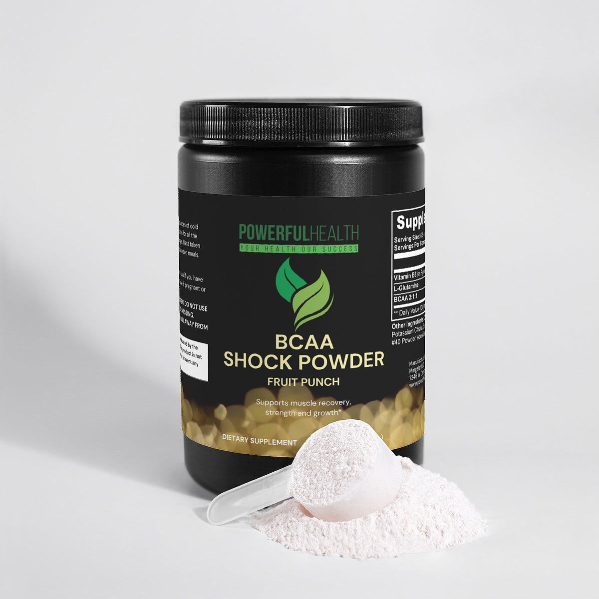 Afc Powder BCAA Shock Powder (Fruit Punch) – Powerful Health USA