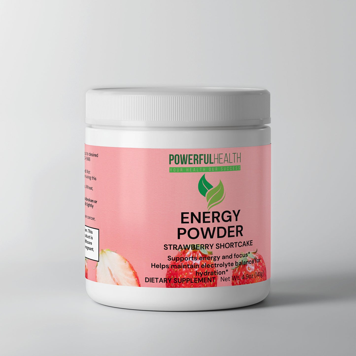 Energy Powder (Strawberry Shortcake flavor)