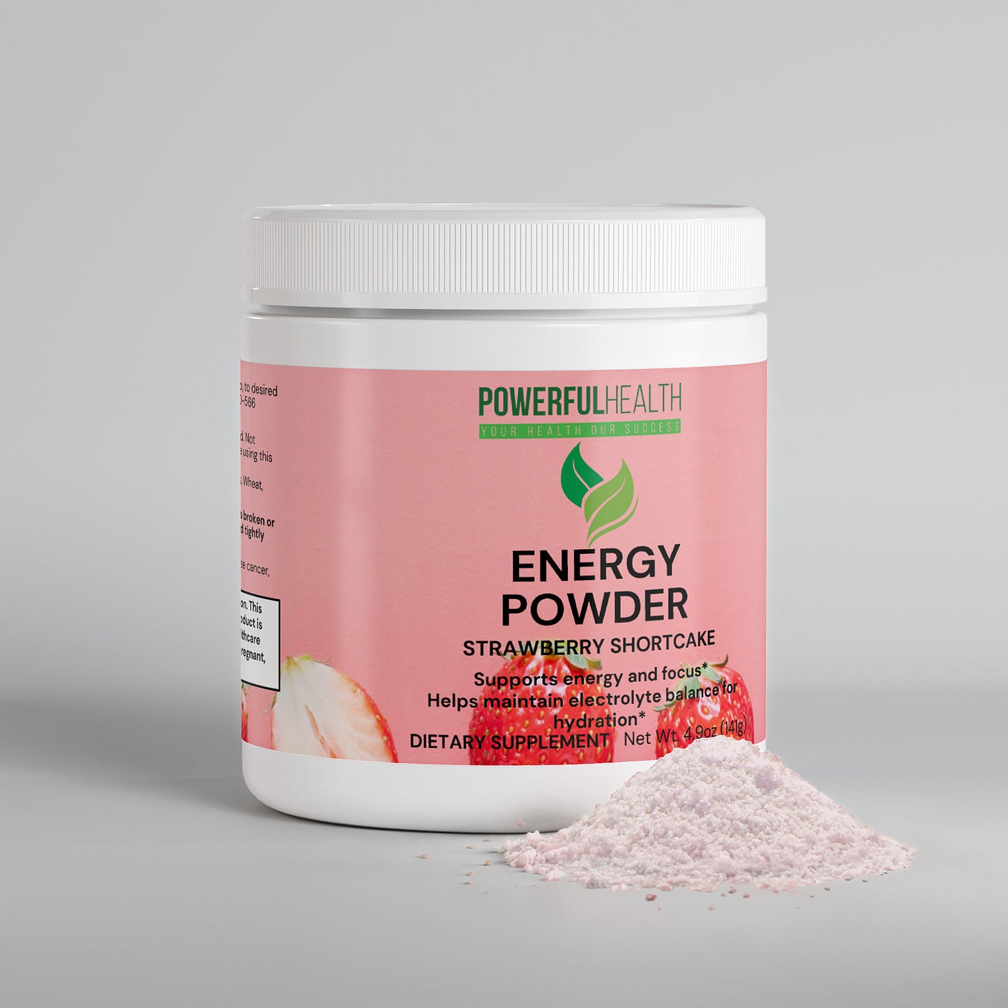 Energy Powder (Strawberry Shortcake flavor)