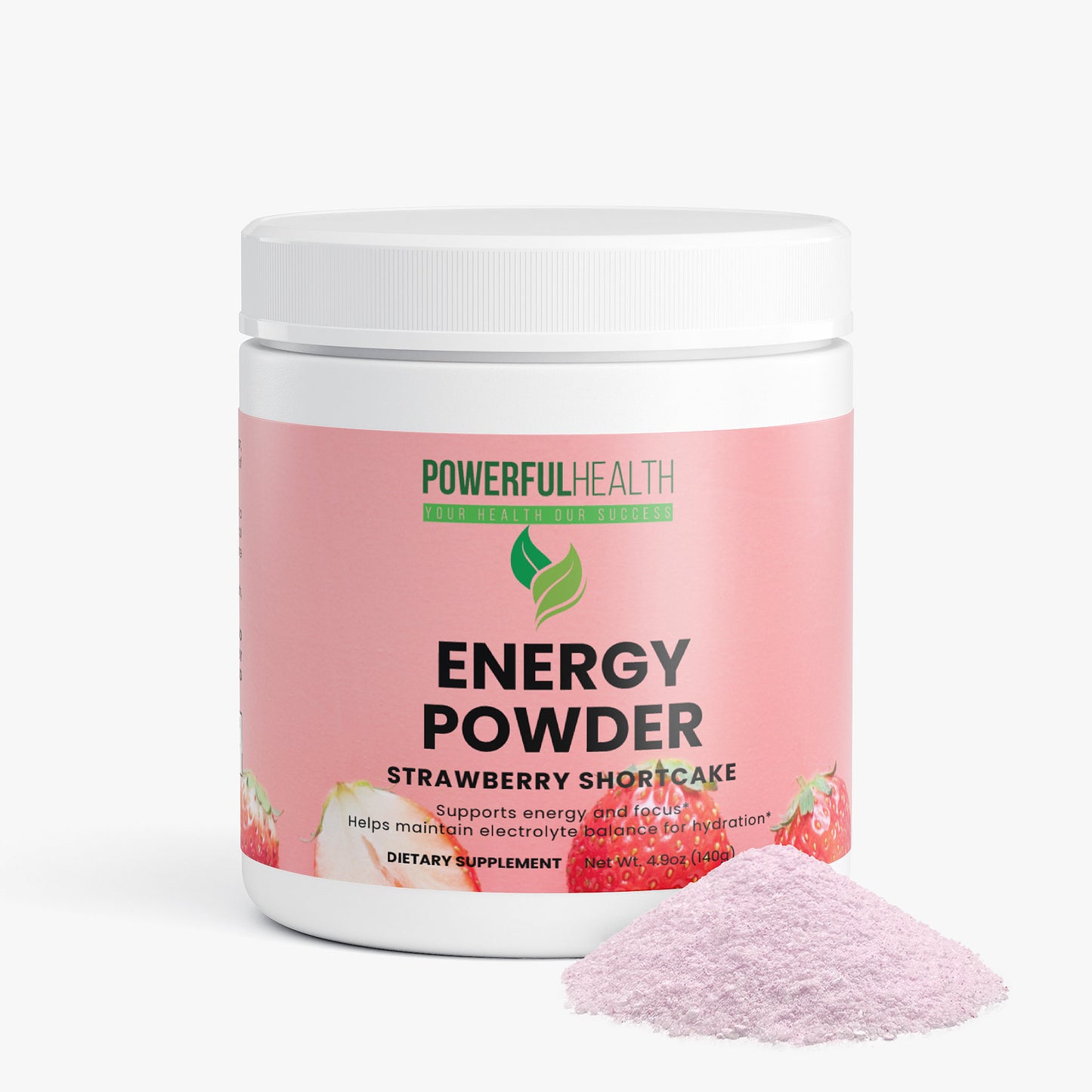 Energy Powder (Strawberry Shortcake flavor)