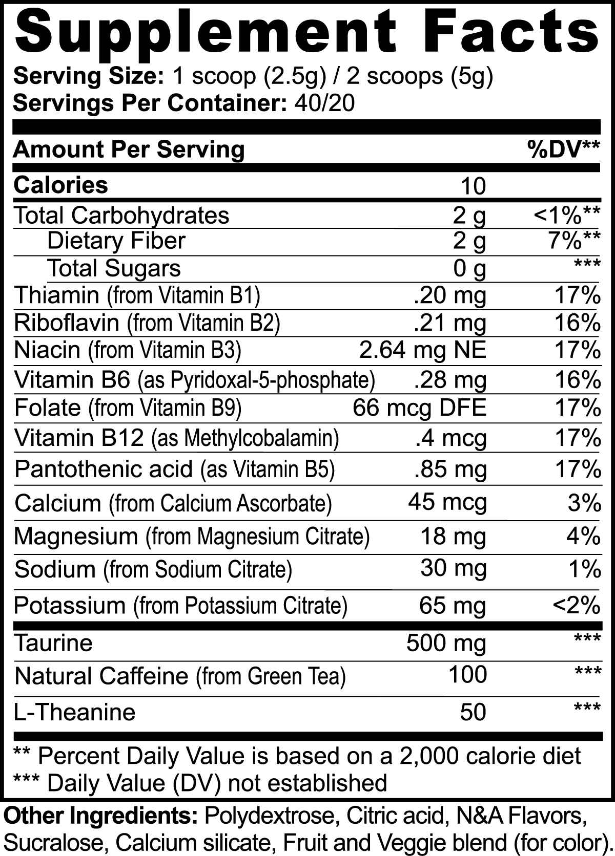 Energy Powder (Melon Creamsicle flavor)