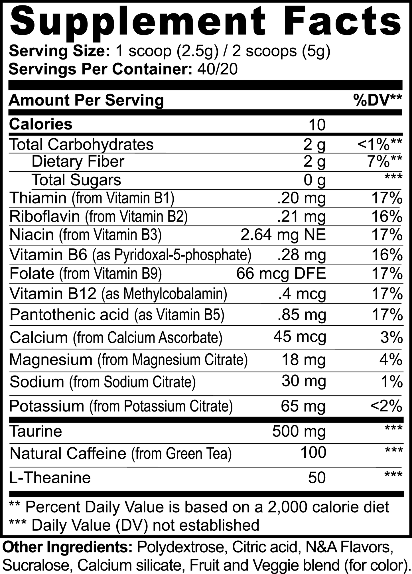 Energy Powder (Strawberry Shortcake flavor)